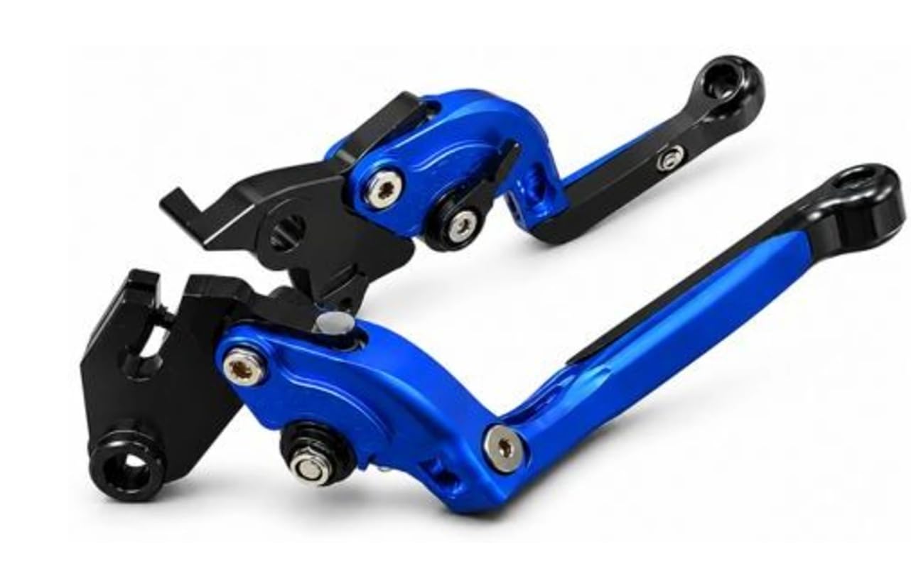 MPD-Foldable Lever Set Non ABS for R15 V3 Motorcycle Clutch & Brake Lever Assembly, CNC Machined Adjustable Folding Design, Durable Aluminum Alloy, Blue & Black,Moto Planet-image-11