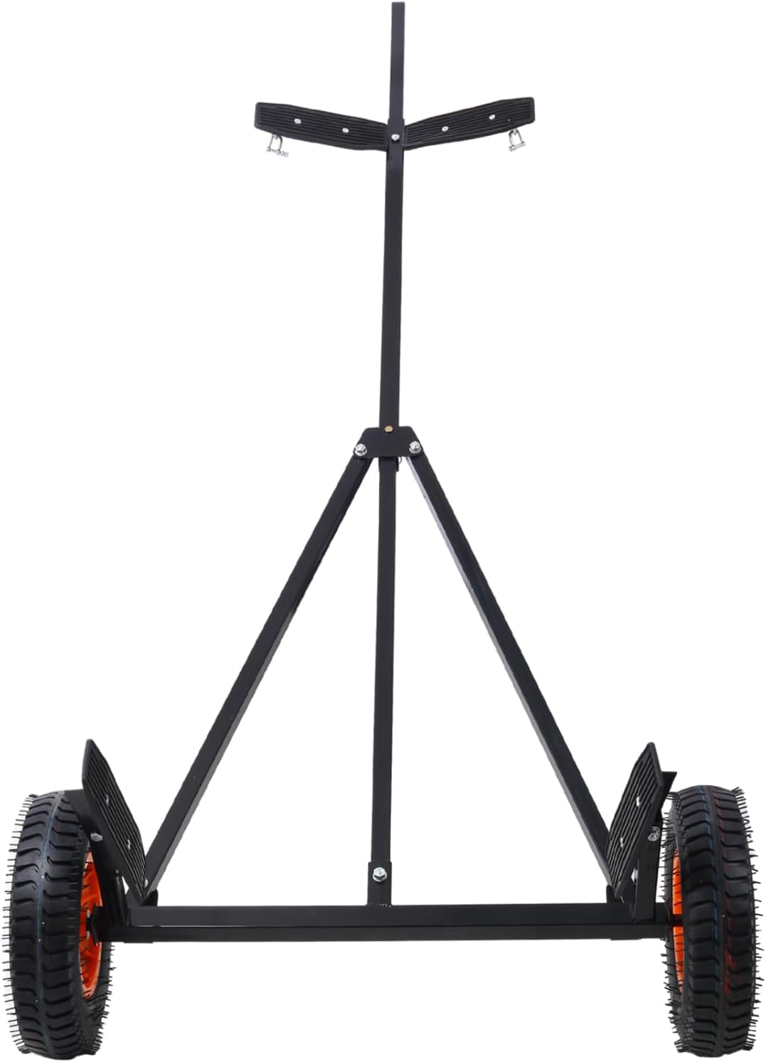 Boat Trailer Dolly - 420lbs Load Capacity, Adjustable Length, Carbon Steel, Black Powder Coated