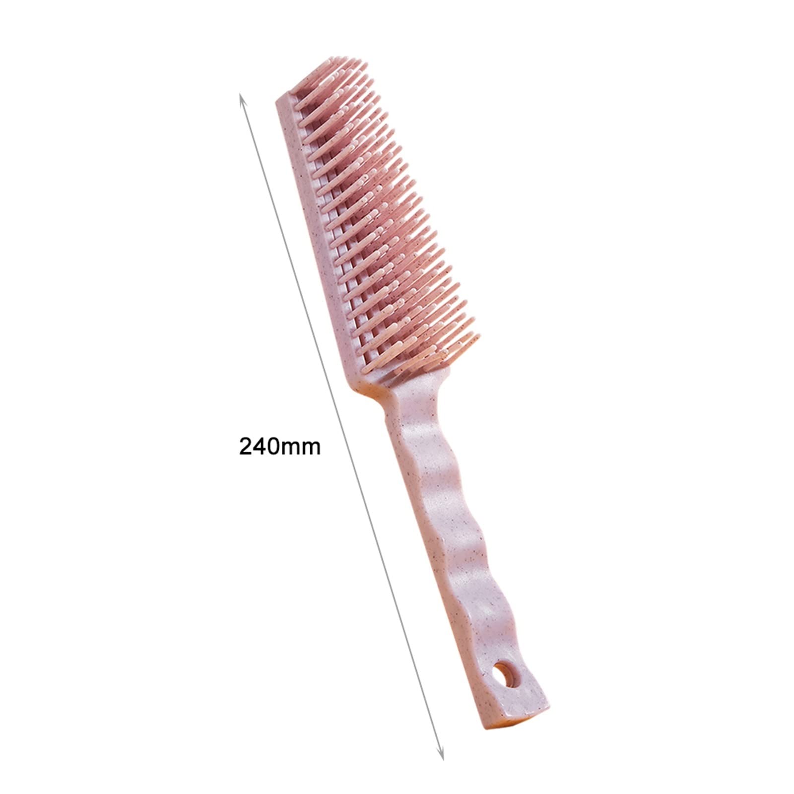 DieffematicSZ Grzebień Styling Hairdressing Comb, Plastic Massage, Multifunctional Straight Hair Rib Comb (Color : Roze)