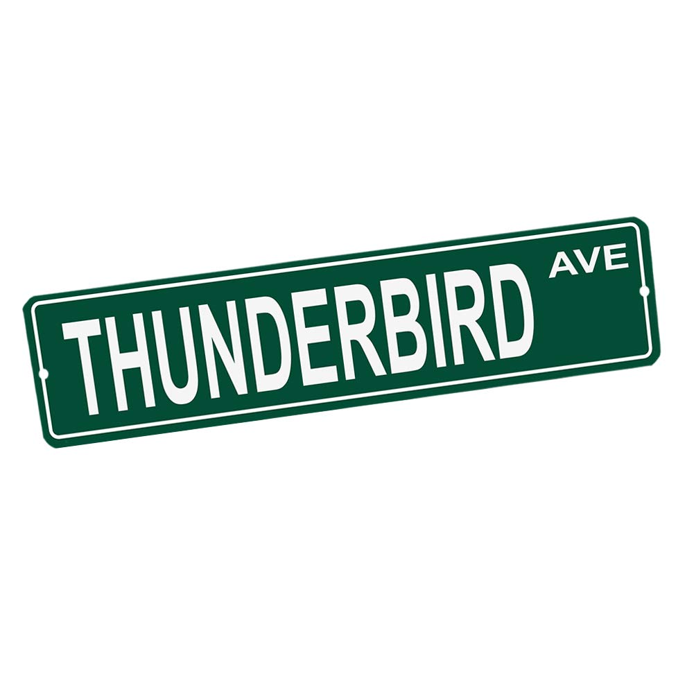 Compatible with Thunderbird Custom Aluminum Metal Tin Street Sign Home Decor For Man Cave Poker Tavern Game Room