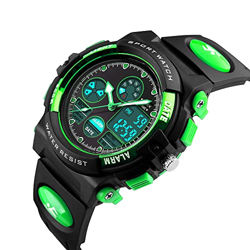 Image of PASNEW Kids Watch,Multifunction Digital Analog Watches