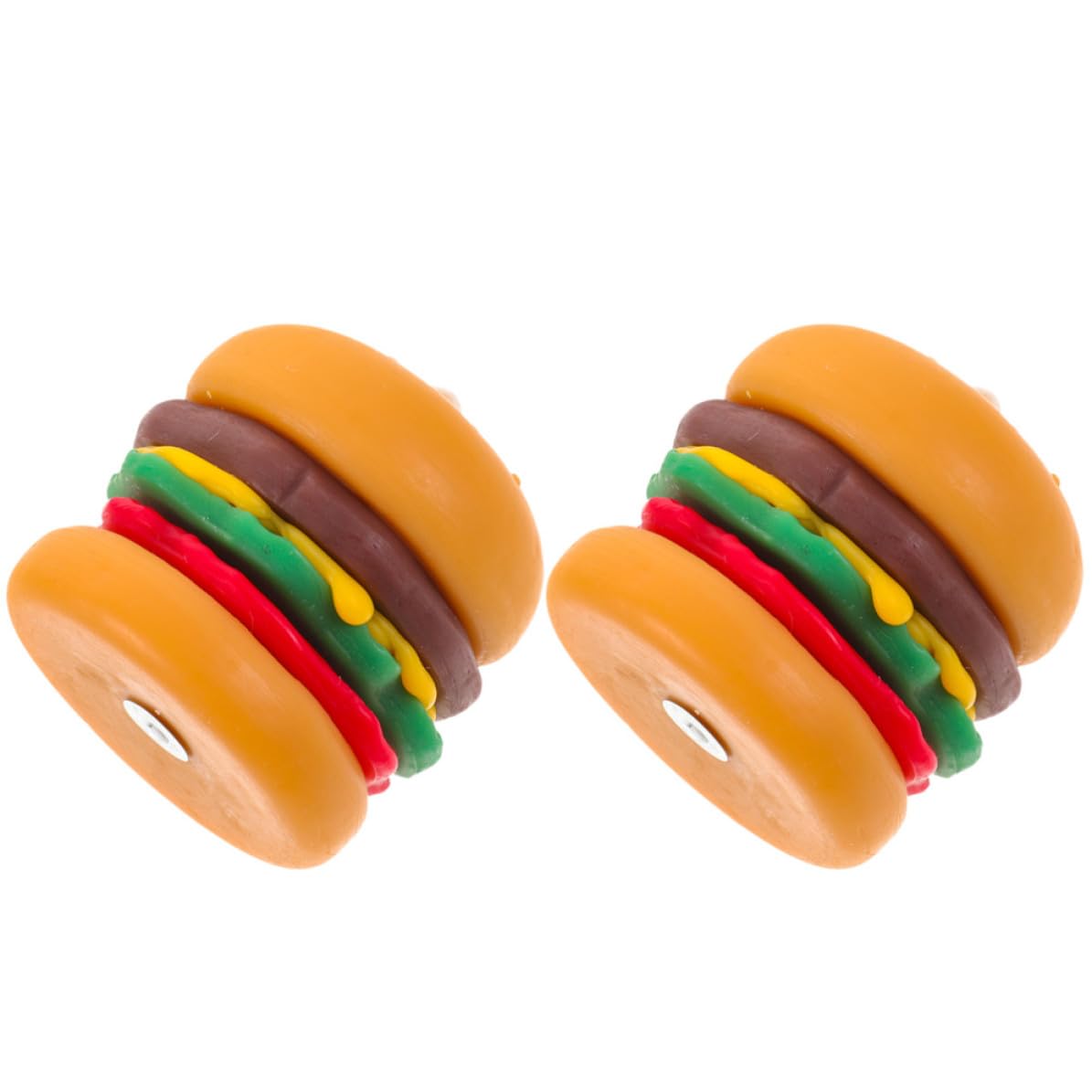 Vela Aromática Hamburguesa Naranja de Cera, 2 Piezas Decorativas | Estilo Rústico y Farmhouse, para Mesa Foto Prop y Escritorio, Detalle Creativo para Amigas
