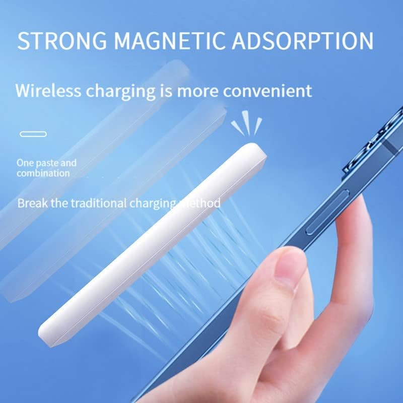 Magnetic Wireless Power Bank 5000mAh, Wireless Portable Charger, Battery Pack with Fast Charging USB-C Compatible with MagSafe for iPhone 14/14Pro/14Plus/14Pro Max/13/13Pro/13 Pro Max/12/12Pro Max