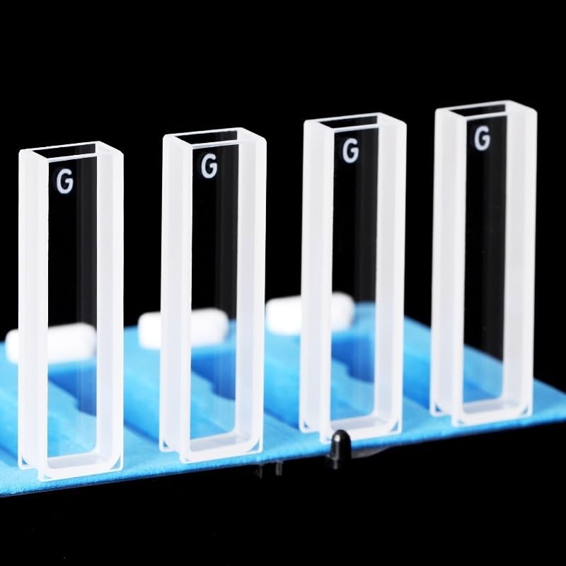 Cuve 4 cellules standard contre l'évaporation : fond plat 5 mm et couvercle