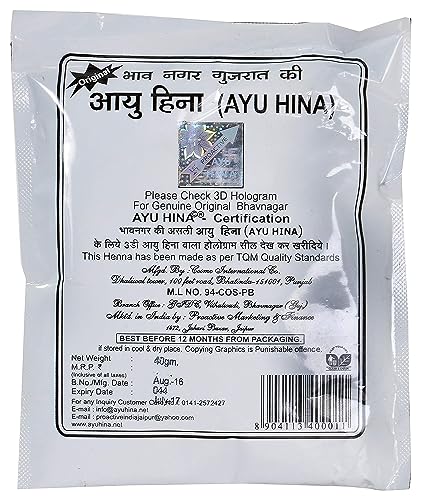 Tna Henna Black Naturals Pack de 5 Original Bhavnagar 125 g miniatura 2