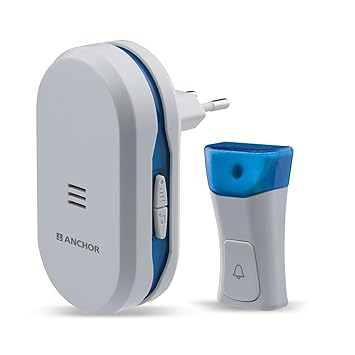 Anchor by Panasonic Wireless Doorbell | 45 Melodies Calling Bell for Home, Office with 120 Meter Operating Range | Door Bell for home (22720) - image, photos