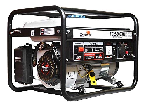GERADOR TOYAMA GASOLINA TG2500CXH MONOFASICO 220V 2200W PARTIDA MANUAL COM SENSOR DE OLEO