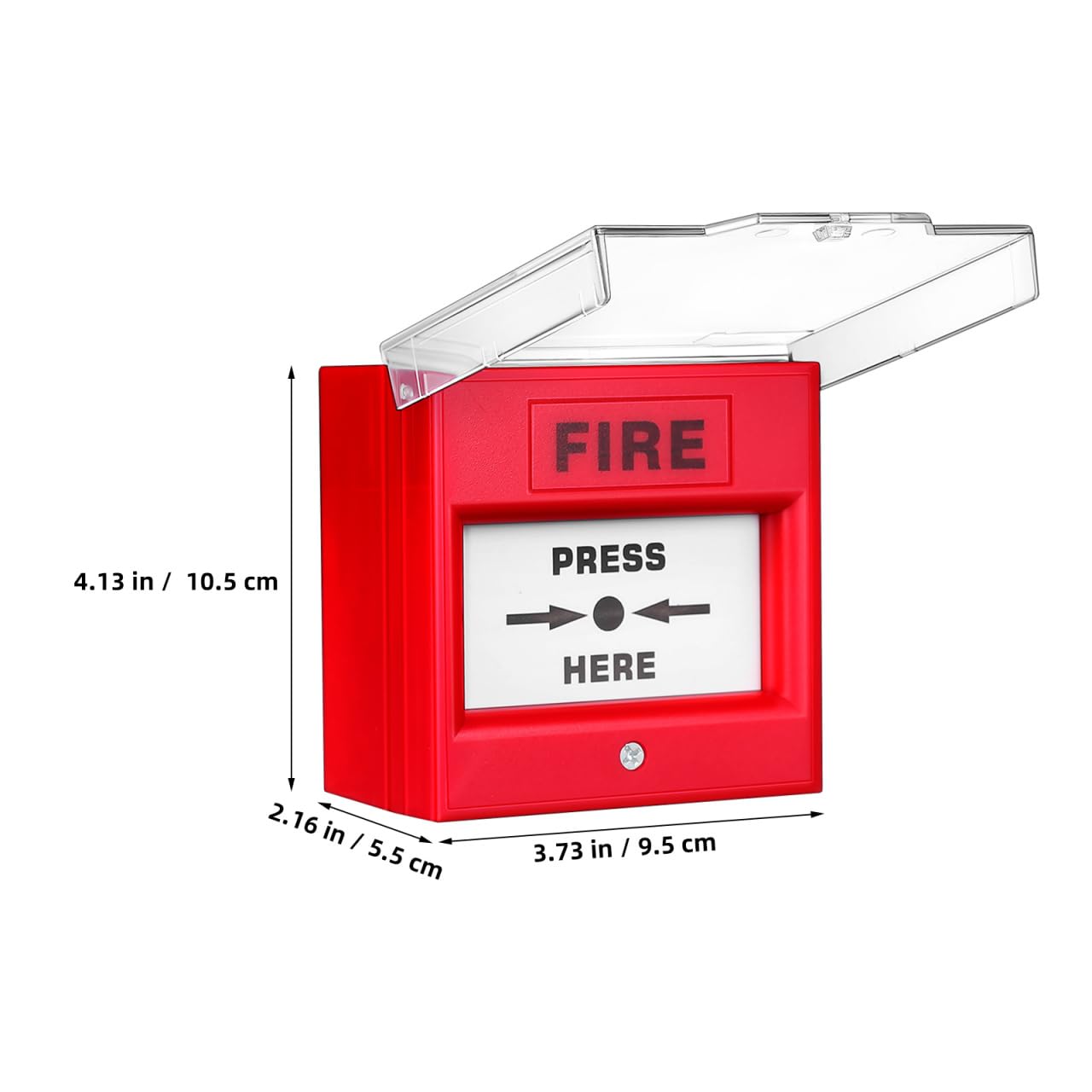UKCOCO Bouton Alarme Incendie Verre avec Déverrouillage Manuel Urgence Contrôleur Électrique pour Maison Bureau et Publics Conçu pour Activation Rapide
