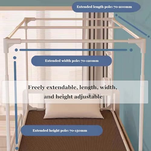 Moustiquaire rétractable pour lit avec rideau de lit élégant
