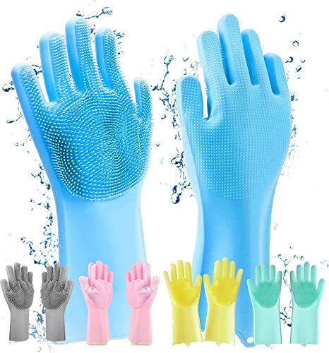 RB POINT Gloves | Hand Gloves | Silicone Gloves for Kitchen, for Washing Utensils | Cleaning use and Pet Grooming, Dish Washing, Car, Toilet, Tiles, Floor, Bathroom Gloves (1 Pair Multicolor) (B0CDLLSXWC) Amazon Price History, Amazon Price Tracker