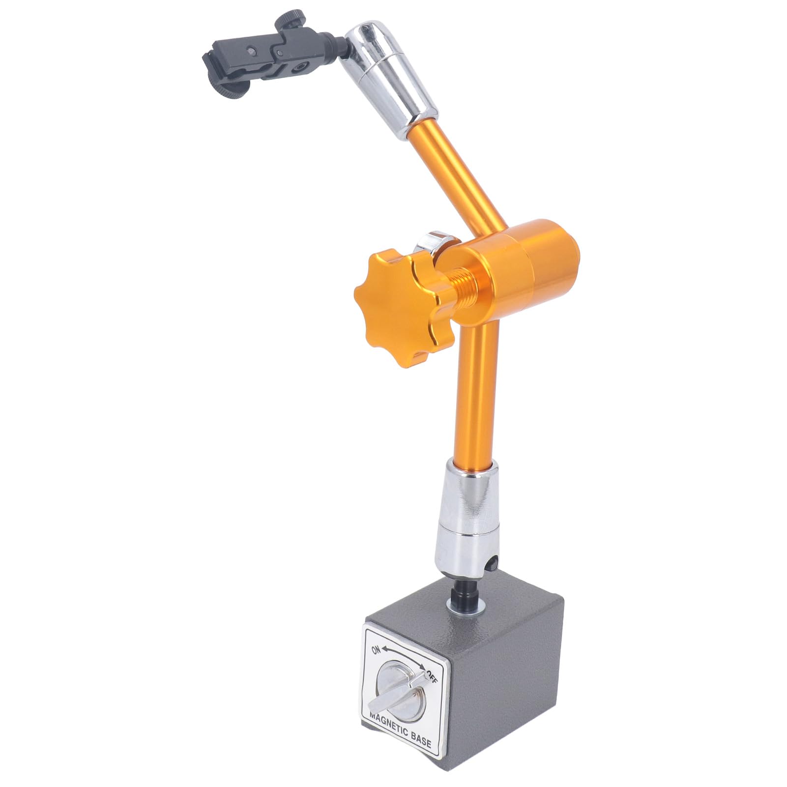 Indicador de Cuadrante de Base Magnética, Brazo Flexible Ajustable Soporte de Indicador de Cuadrante de Imán Fuerte, Base de con Imán Permanente para Mecanizar Calibración de Medición de