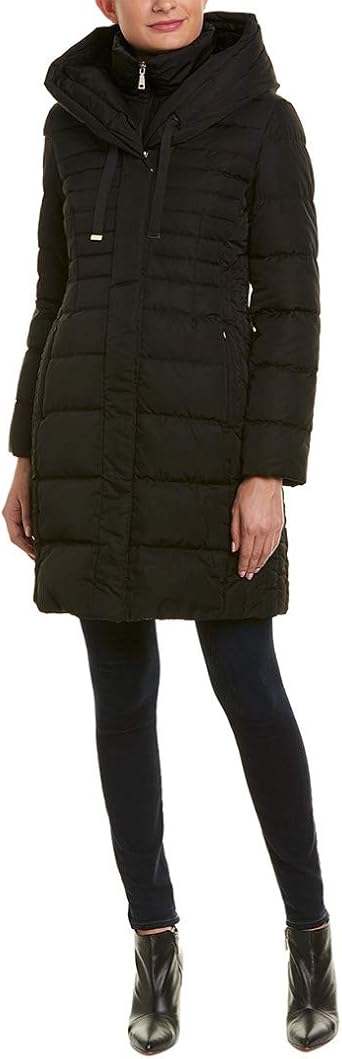 T Tahari Women's Mia Fitted Puffer Coat 