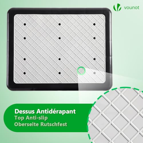 VOUNOT Trittstufe Indoor & Outdoor, rutschfeste und tragbare Fußbank für ältere Menschen, One Step Hocker für Bad, Küche & Türschwellen, Hocker und Aufstiegshilfe