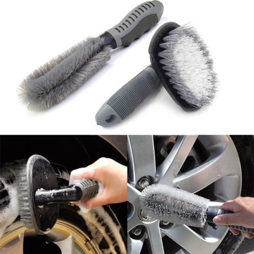 2xTing Ao Tire Rim Hub Cleaning Brush Wash Scrub Tools for Auto Motorcycle