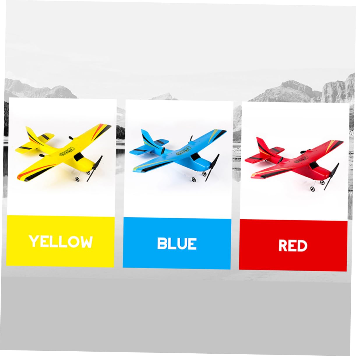 Toyvian 2.4g Aliante Bidirezionale Aerei Epp Telecomando Aliante per Ragazzo Ragazza Giocattolo Aeroplano Bidirezionale