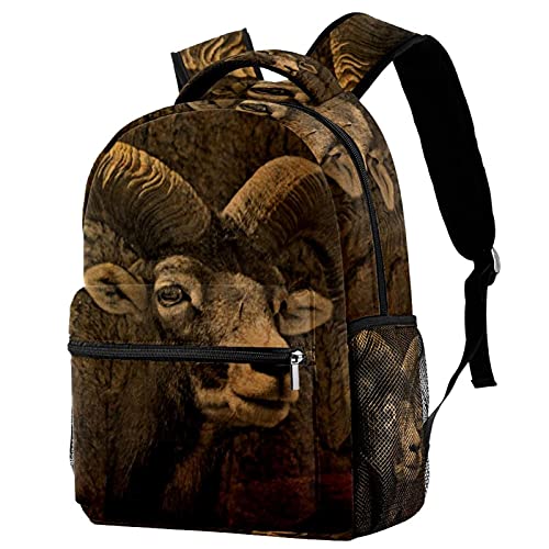 Sac à dos décontracté Plise renards bleu lune pour homme et femme
