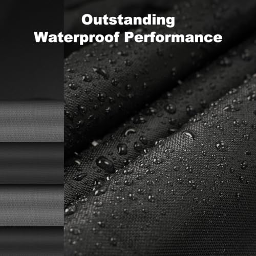 Image of QUNSUNUS Car Cover for Jeep CJ7 Waterproof with Cotton Inner, Zipper, Strap | Heavy 420D Oxford Outdoor All-Weather CJ7 Covers, with Elastic Hems and Double-stitched Seams, for Dust, Sun, Wind Protection