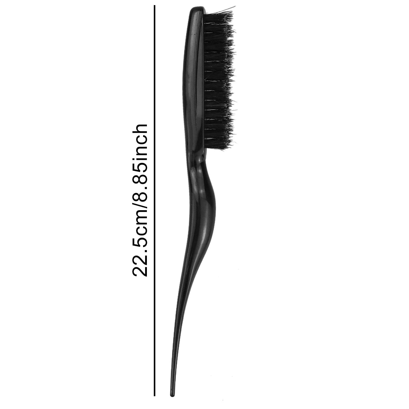 3 Pcs Hair Brush,Slick Back Hair Brush,Slick Back Brush Bristle Hair Brush Teasing Hair Brush Back Slicking Combing Brushes for Women for Scalp Massage,Straight or Curly Hair,Black & Rose Red & Blue - Image 2