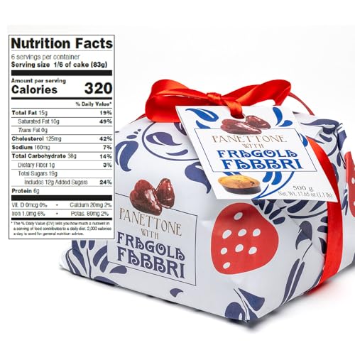 Fabbri Panettone With Candied Strawberries Inside thumb #2