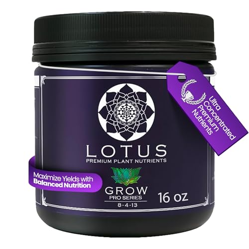 Lotus Nutrients Grow Pro Series fertilizante en polvo 16 oz