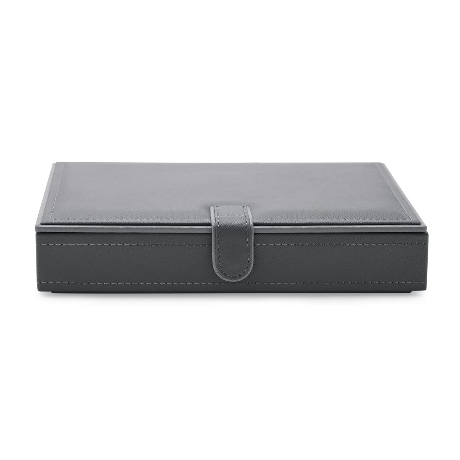 Pure Home and Living - Joyero de piel sintética, color gris