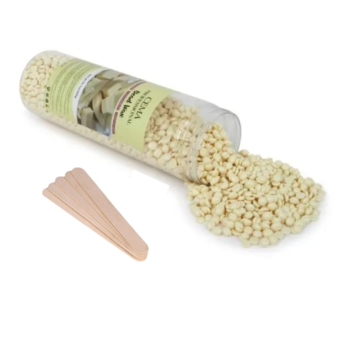 Cema Hard Wax Beans,Hair Removal Full Body Brazilian Bikini Beads for Stripless Body Waxing at Home with free spatula, 400 gms Jar (400 Grams, White) (B0DDXTR8ZN) Amazon Price History, Amazon Price Tracker