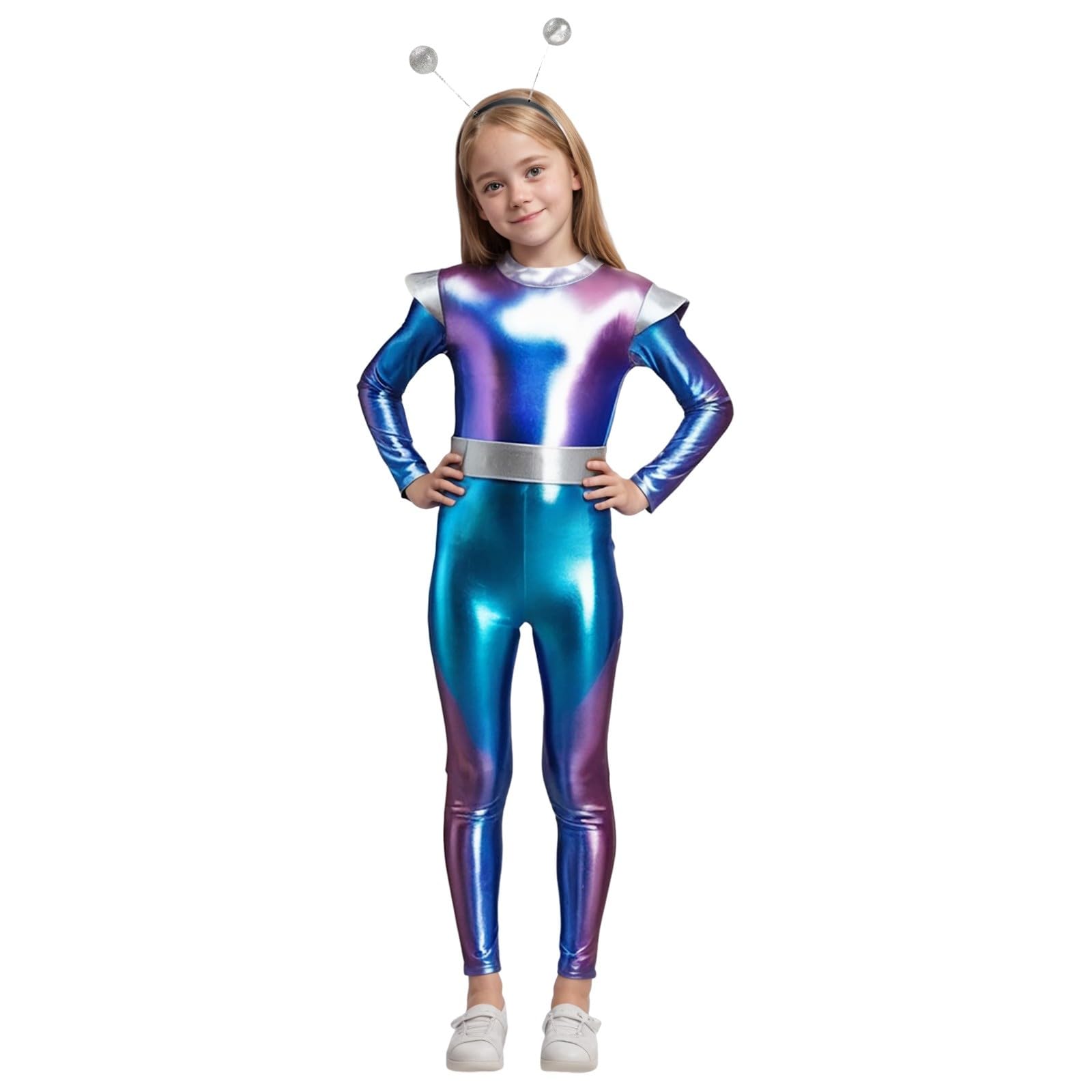 Generisch 2026 - Vestito da bambina, per cosplay, astronauta e alieno, robot, per giochi di ruolo, feste di Halloween, performance insolite