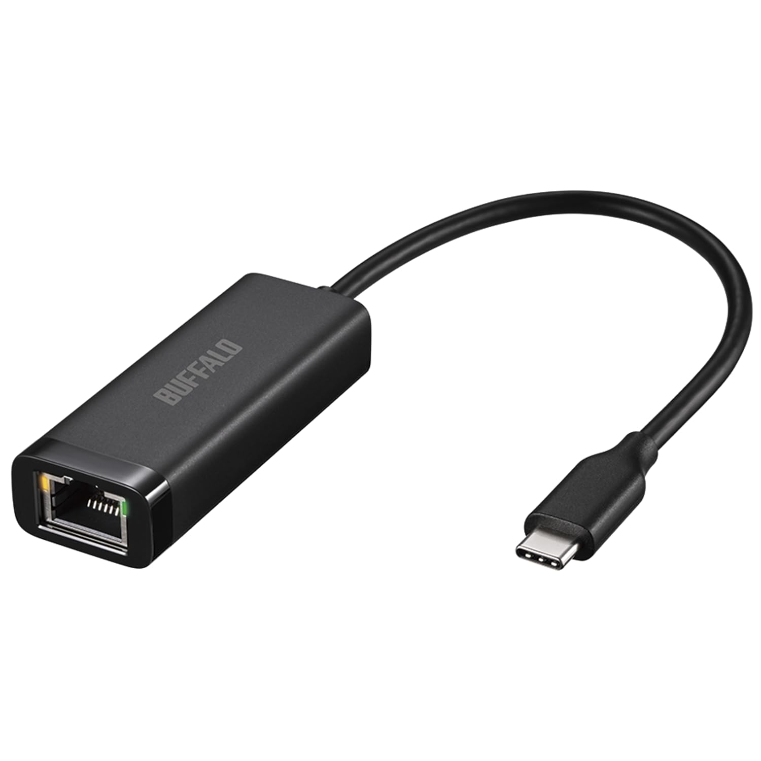 Buffalo LUA6-U3-CGTE-NBK Wired LAN Adapter Giga Type-C USB 3.2 (Gen1), Japanese Manufacturer (Windows/macOS/iPhone/iPad/Nintendo Switch 2 Confirmed Operation), Black