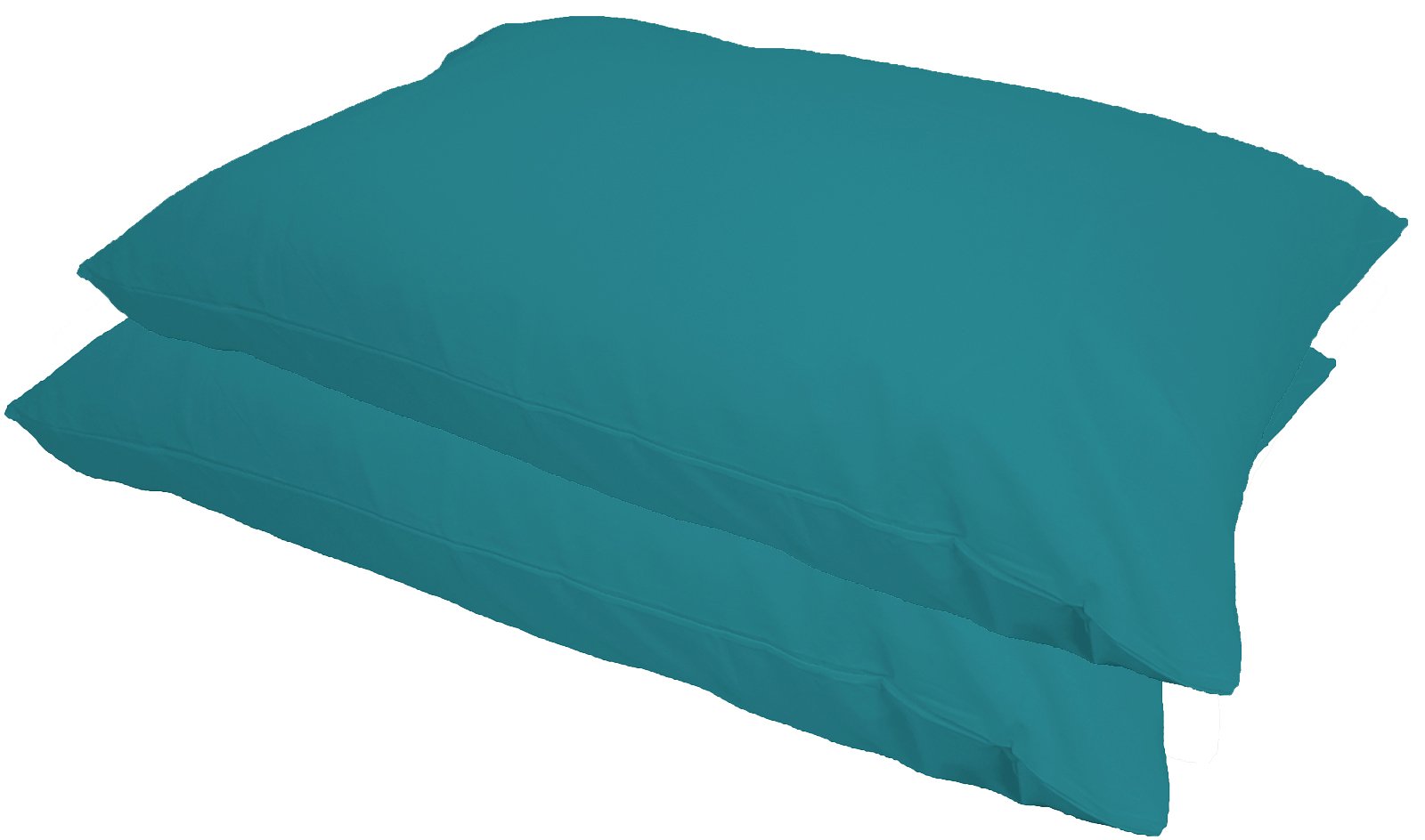 Nightzone Teal Pair Of Plain Dyed Polycotton Pillowcases Pillow Cases