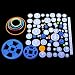Quimat 80Pcs Plastic Gear Kit Gearbox Motor Gear Set for DIY Car Robot QY16