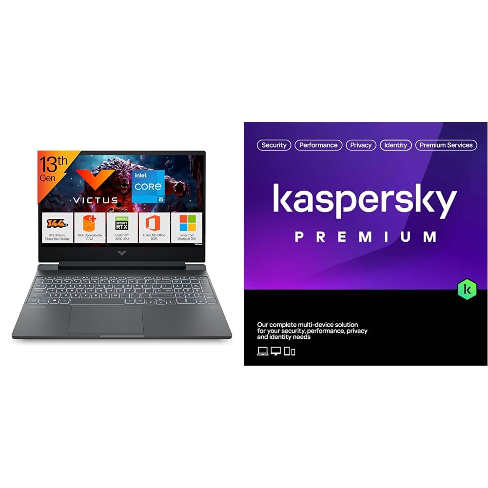 HP Victus, 13th Gen Intel Core i5-13420H, 6GB RTX 3050, 16GB DDR4(Upgradeable) 512GB SSD, FHD, 144Hz, 300 nits, IPS + Kaspersky Premium 1 Device 1 Year (Physical Pack)-image-18