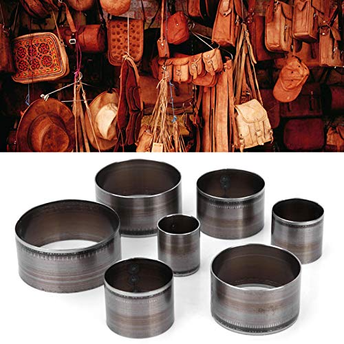 Punzonatura in pelle Fustelle in pelle, 7 pezzi