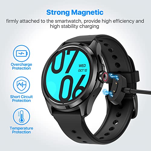 Ticwatch Pro 5 / Pro 3 Ultra GPS / Pro 3 GPS / E3 Câble de charge Câble de charge de remplacement Chargeur magnétique Pro 5 / Pro 3 GPS / Pro 3 Ultra GPS / E3 Smartwatch - Image 7