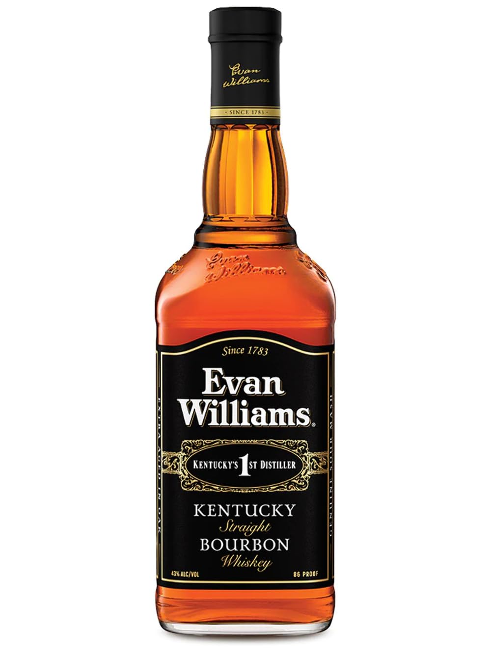 Evan Williams Black Label Kentucky Straight Bourbon Whiskey (1 x 1 l)