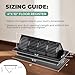 MMFSF Floor Vent Covers, 4x10 Adjustable Heat Air Vent Deflectors, 2-in-1 Floor Register, Vent Covers for Home Floor, Office, Ceiling, 2 Pack, Tool-Free Installation (Black)