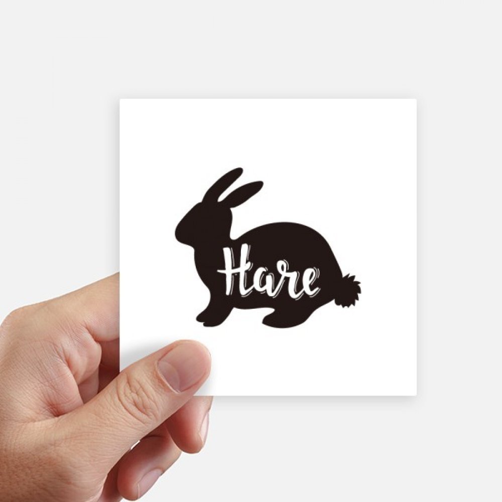 Lièvre image en noir et blanc sticker de personnalisation ordinateur et moto