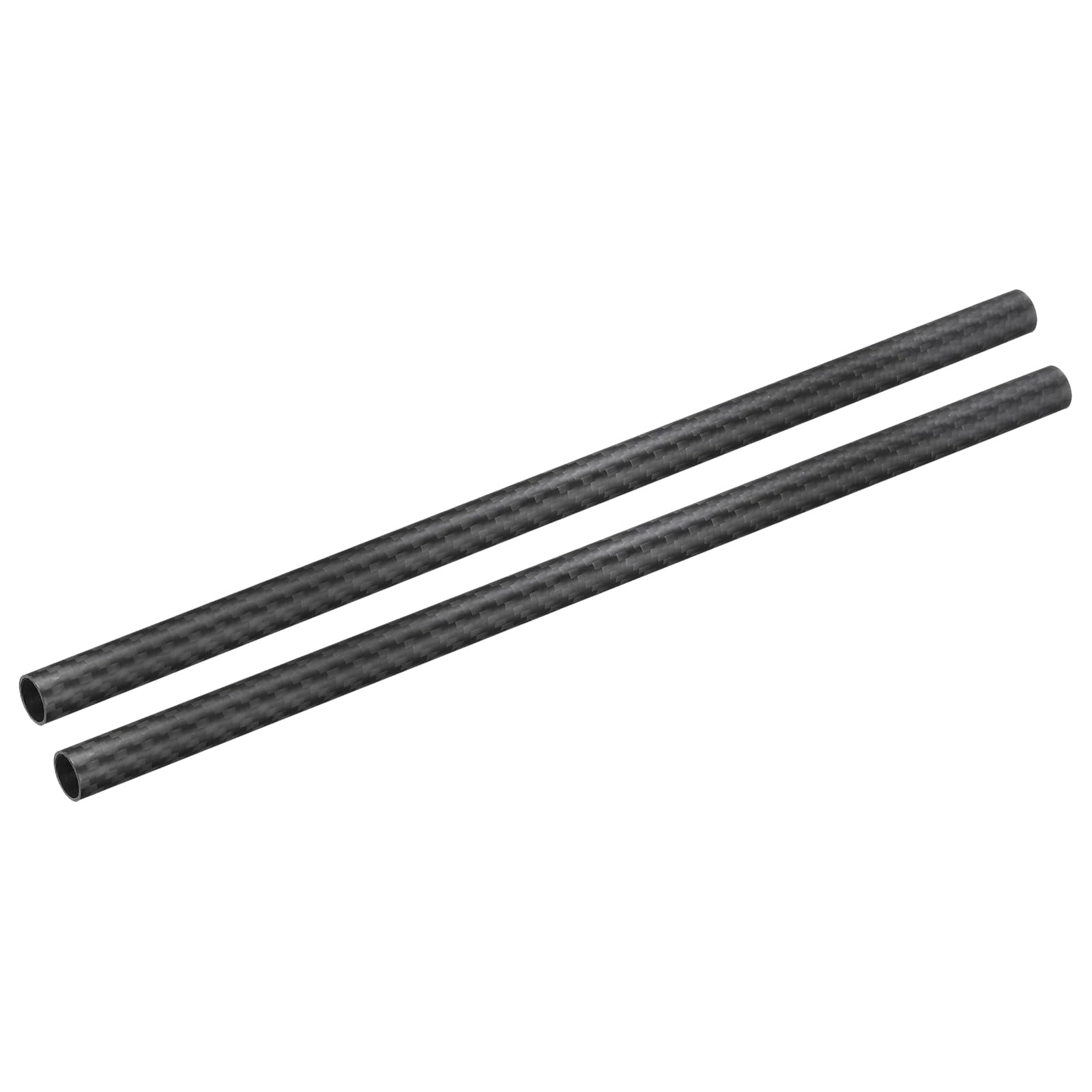 QUARKZMAN 2Pcs Tubes en Fibre de Carbone 12 x 14 x 330mm Surface Mate Rod 3K Enroulé en Fibre de Carbone pour avion RC Quadcopter Multicoptère