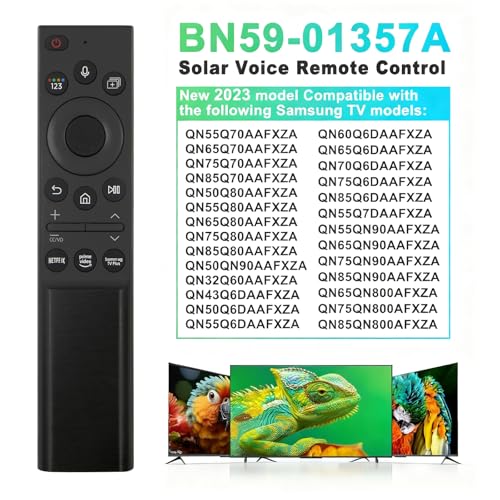 Image of 2 Pack BN59-01357A Solar Voice Remote Compatible with Samsung TV's