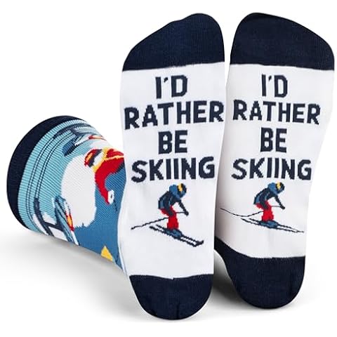 Lavley I'd Rather Be Skiing Socks Cover