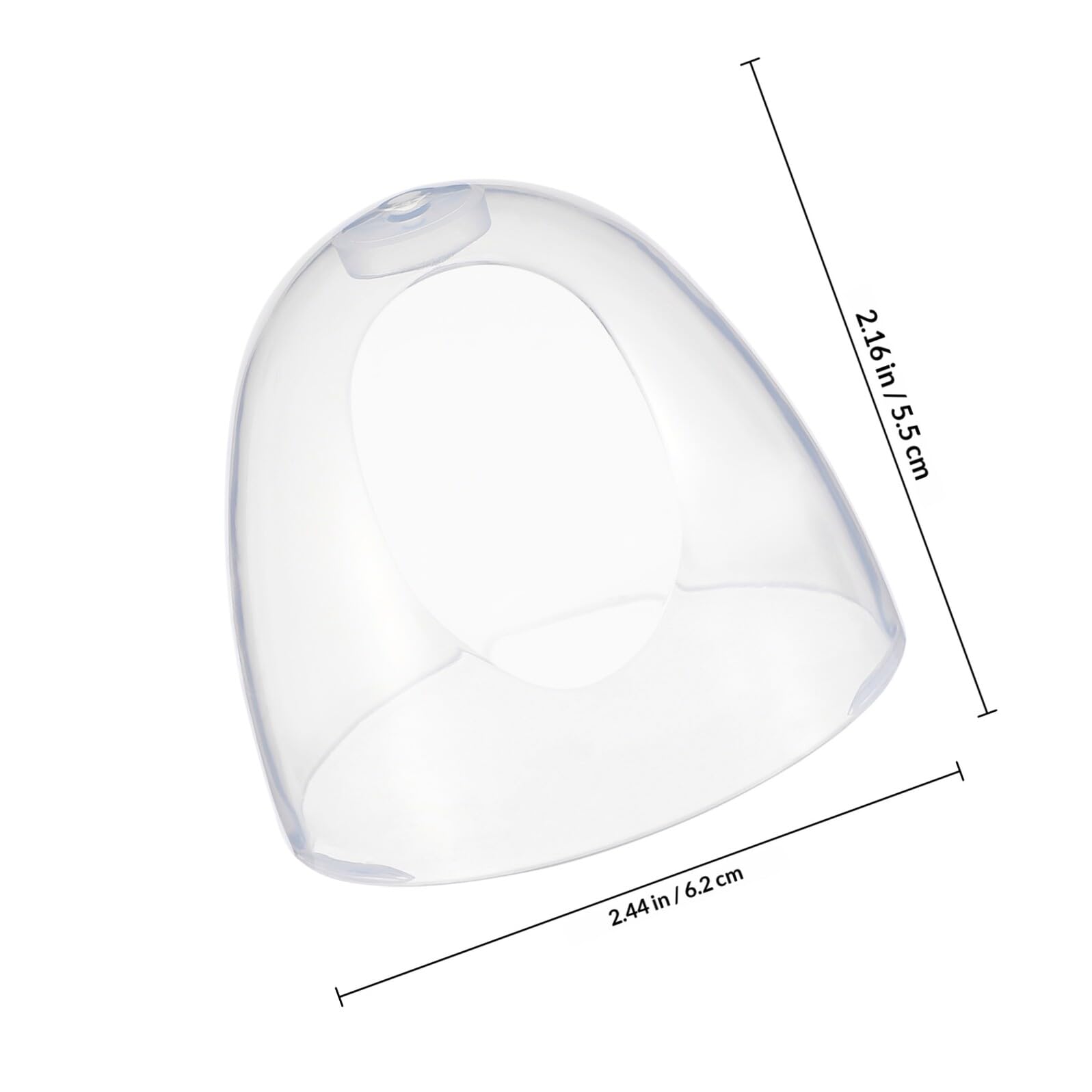 GARVALON Coperchi Trasparenti per Biberon in Plastica Resistente, Tappi di Ricambio Antiperdite per Bottiglie di Latte Set da 3 Pezzi per Protezione Igienica Durante L’allattamento