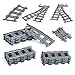 Produktbild BOXX Technik Zug Schienen, 81 STK. Technic Zug Zubehör Upgrade Zubehör für Lego City 60198 Güterzug, für Lego Personenzug 60197