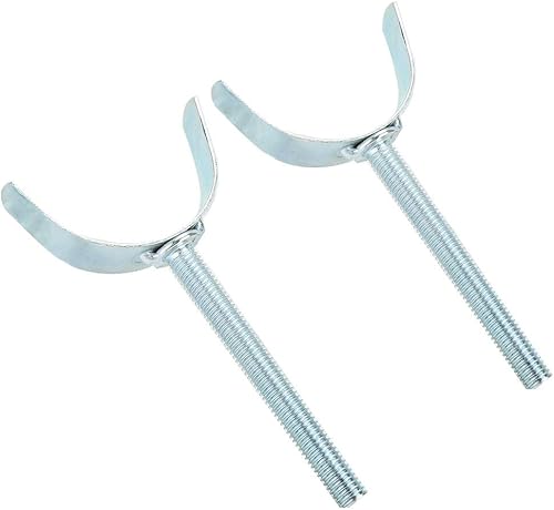 Miniatura 8 de TOPINCN 2 adaptadores de puerta de barandilla, varillas de husillo en forma de U, adaptadores de barandilla de escalera para puertas montadas a