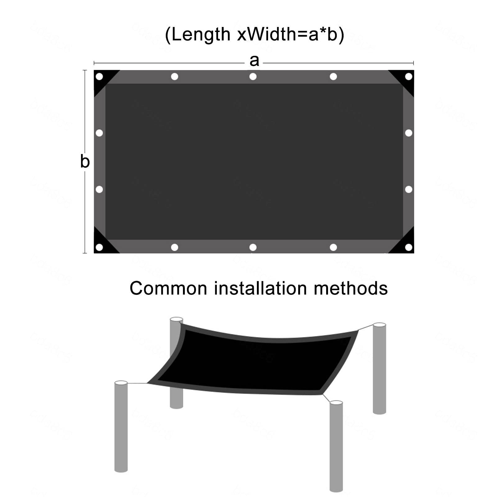Filet D'ombrage Avec Œillets, Toile D'ombrage Pour Jardin, Filet