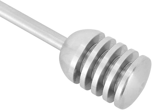 Miniatura 3 de Hogar 304 Acero inoxidable Miel Cuchara Dipper Agitador Mezclar Palo Cocina Cocina HerramientaNegro (negro)