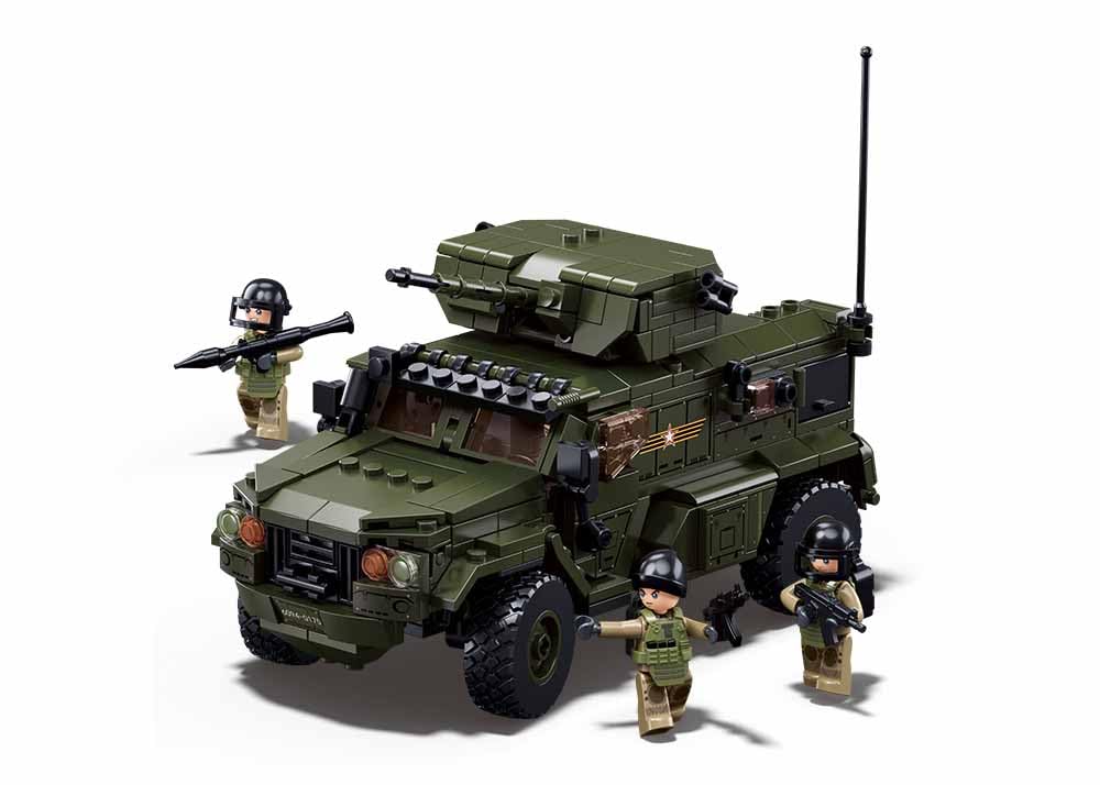 Sluban Typhoon VDVS, veicolo militare con statuette, kit da costruzione 1/35, 17,9 cm