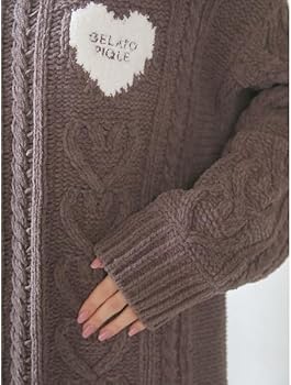 Amazon.co.jp: 【Valentine】ハートアランワンピース PWNO251073BRWF