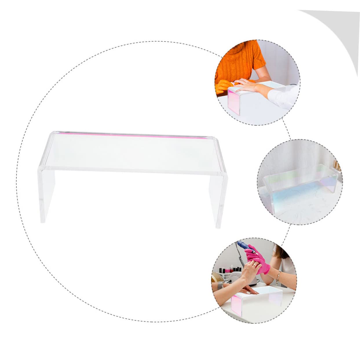 Cuscino Poggia Mano Unghie in Bianco per Manicure Professionale, Pratico e Comodo, Protegge Piano, per Uso in Salone e Casa
