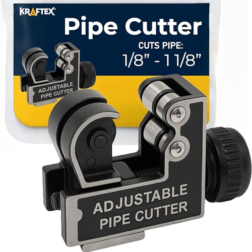 Pipe Cutter [1/8" - 1 1/8"] Tube Cutter Tool for Copper Pipe...