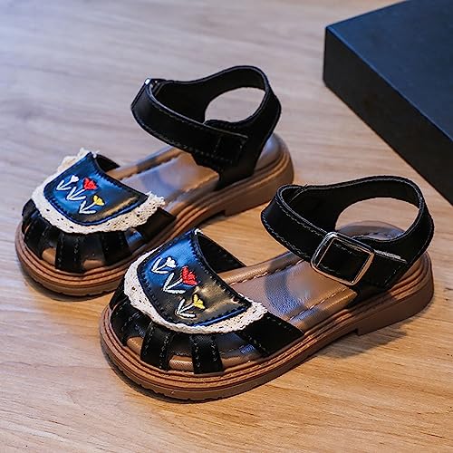 Little Kid Girl's Dress Mary Jane Ballet Flower Beach Shoes Girl Wedding Party Casual Sandal Princess Shoes Summer Girl3