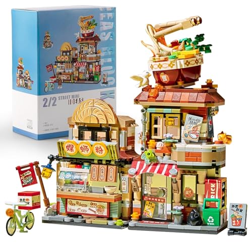 Tirff Architecture Blocs de Construction - 870 Pièces Boutique de Nouilles Modular Architecture...